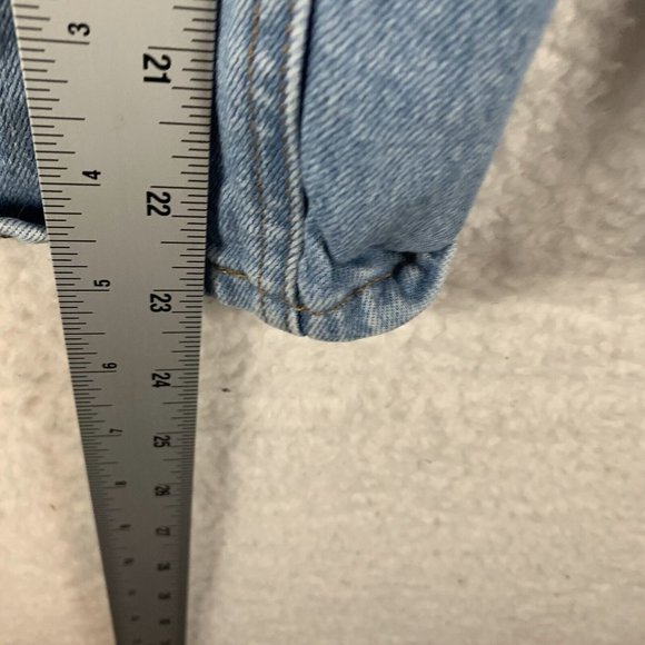 J.CREW Point Sur Jeans Women's 29 Blue Denim Stretch Button Fly Wide Leg 8619 - Picture 8 of 10